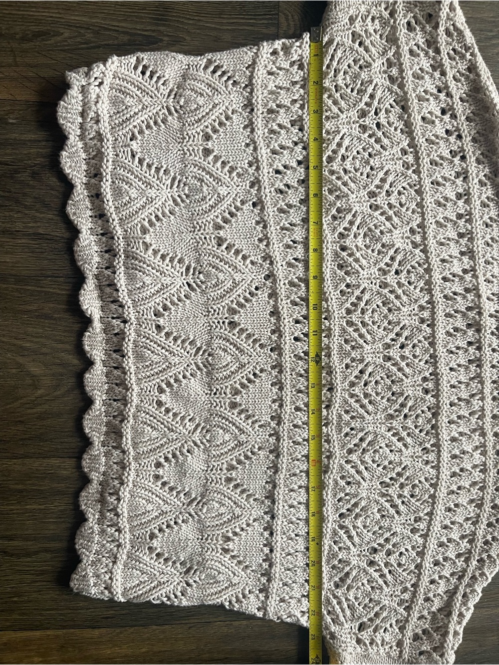 Garnet Hill 100% Organic Cotton Crochet Knit - Picture 13 of 16